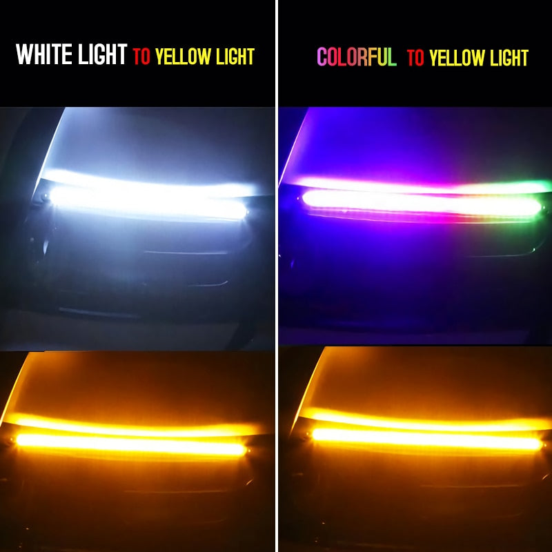 Colourful 2Pcs Led Car Bumper Indicator Lights