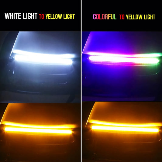 Colourful 2Pcs Led Car Bumper Indicator Lights