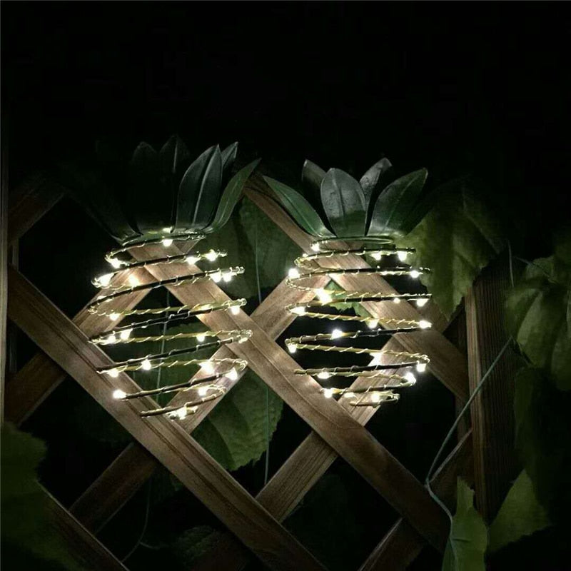 Pineapple Solar Garden Lights