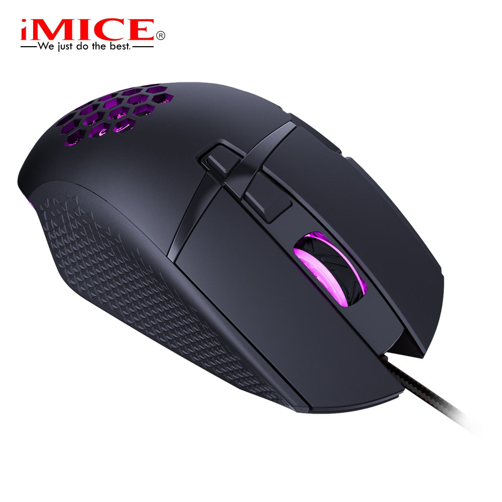 Wired LED Gaming Mouse 7200 DPI RGB optical Mice With Backlit