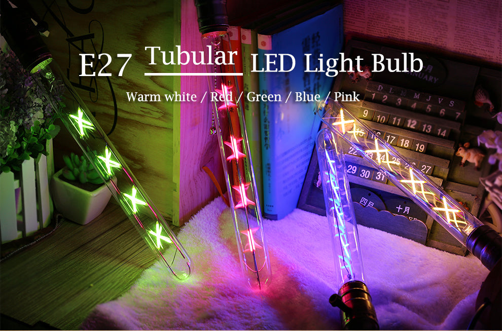 E27 Retro Tubular Light Bulbs