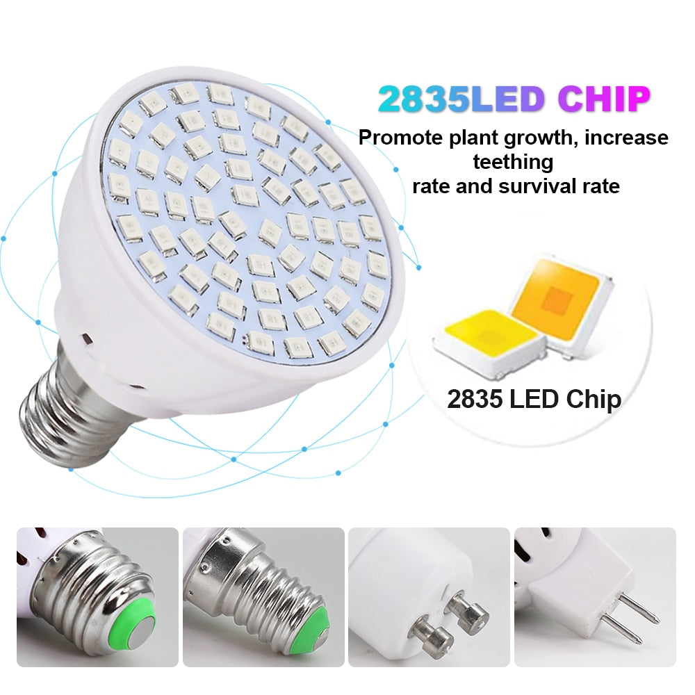 2pcs LED Plant Hydroponic Growth Light