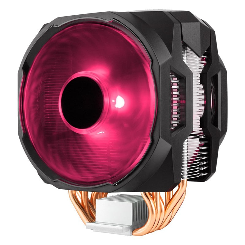 Cooler Master T610P 6 Heatpipe CPU Cooler Radiator Double 12cm RGB PWM Fan With Controller