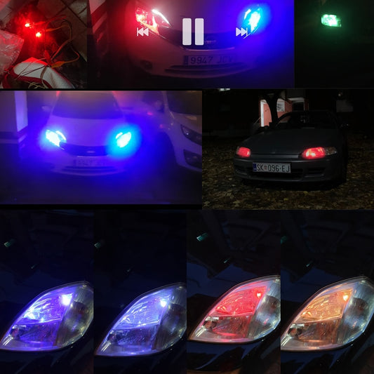 2PCS RGB LED Headlight Bulbs