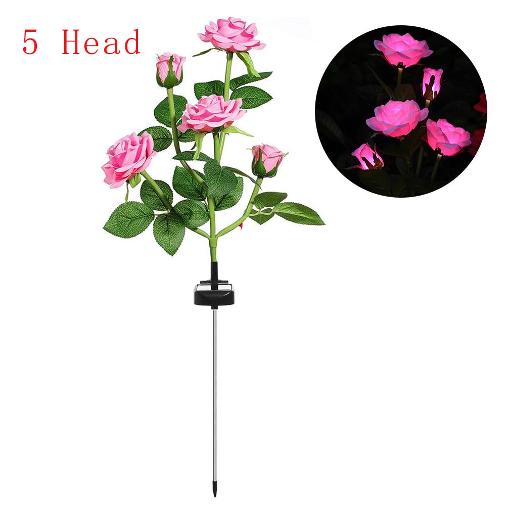 3/5/7 Head LED Solar Rose Flower