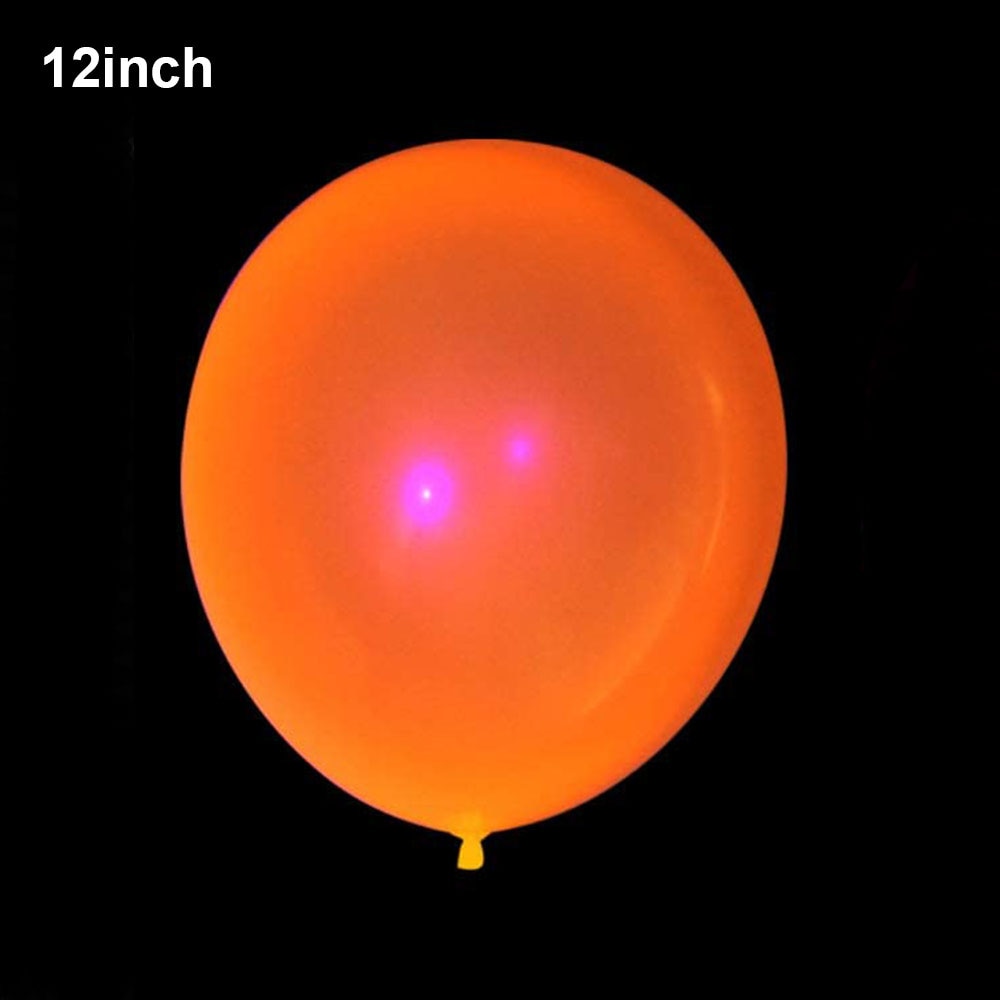 5pcs 12inch UV Neon Glow Latex Helium Balloons