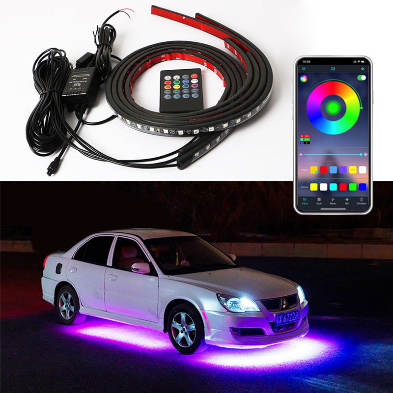 Car Flexible LED Underbody RGB Neon Light Strips