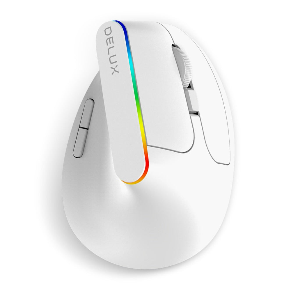 Delux Abstract 1600 DPI RGB Wireless Mouse