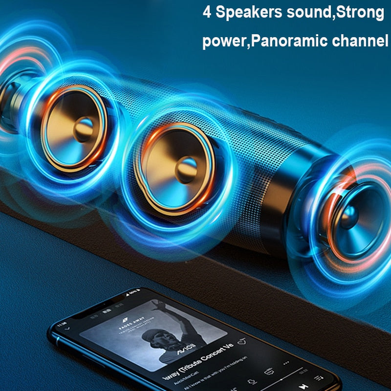 Wireless Bluetooth Speaker with LED Light