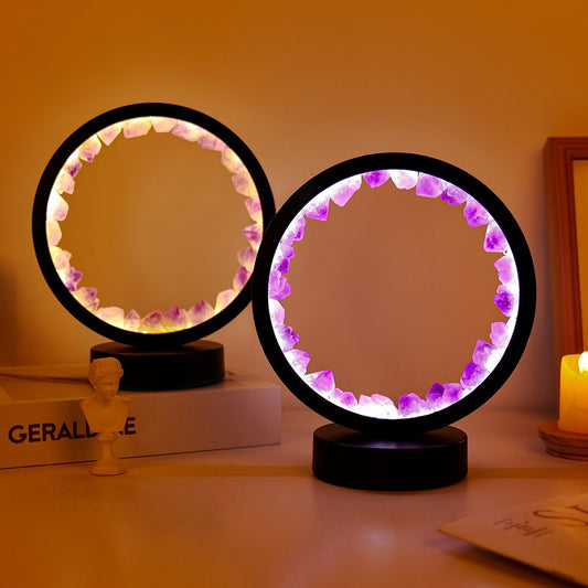 Circular Crystal Lamp